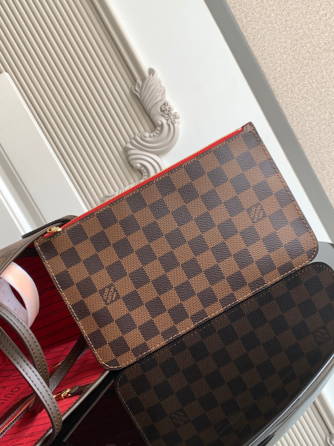Large Tote Bag MM Damier - Red