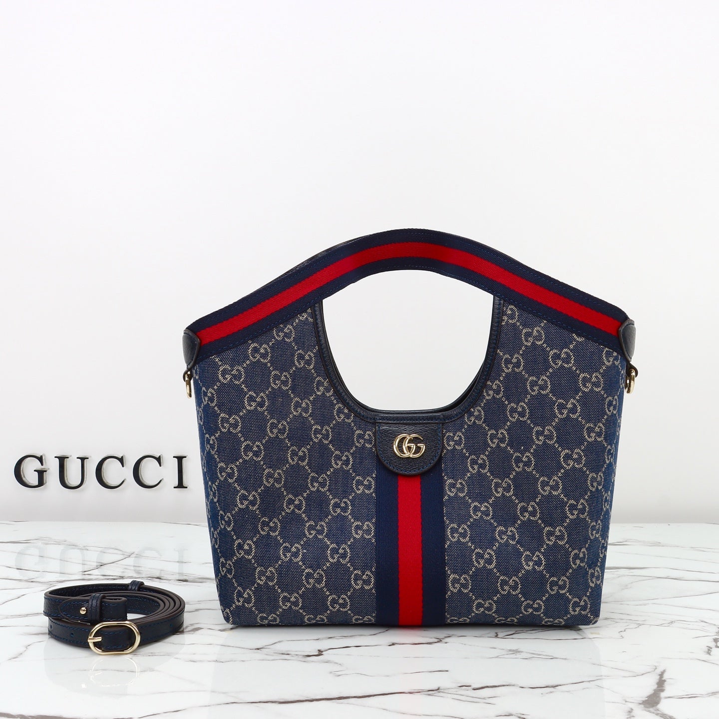 Top Handle Tote Bag 860845 - Blue
