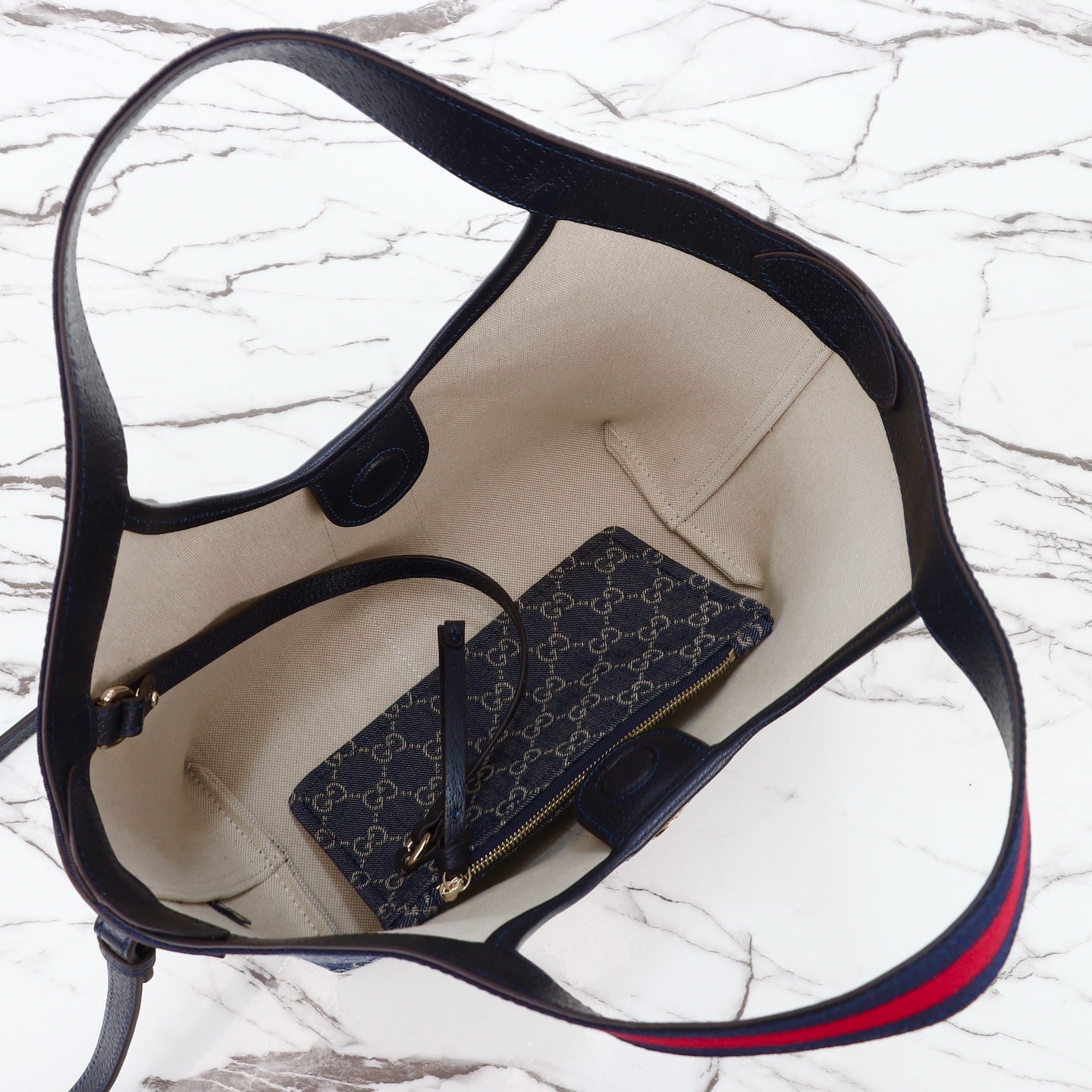 Top Handle Tote Bag 860845 - Blue