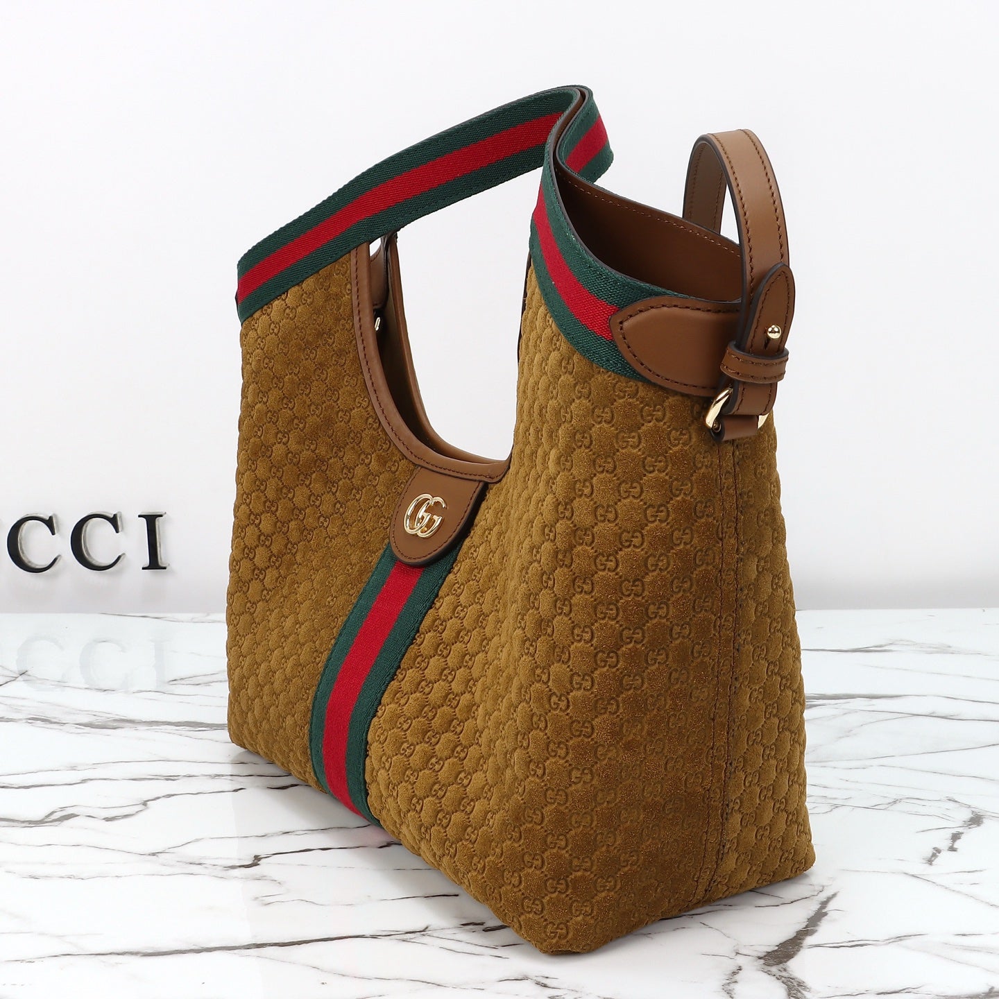 Top Handle Tote Bag 860845 - Camel Brown