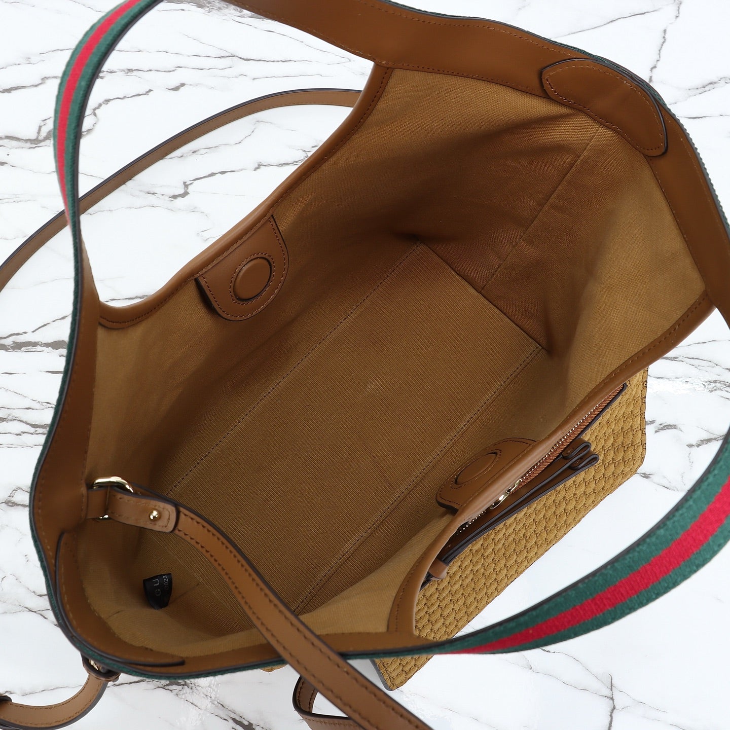 Top Handle Tote Bag 860845 - Camel Brown