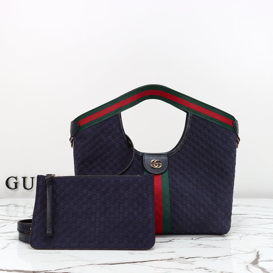 Top Handle Tote Bag 860845 - Dusty Blue