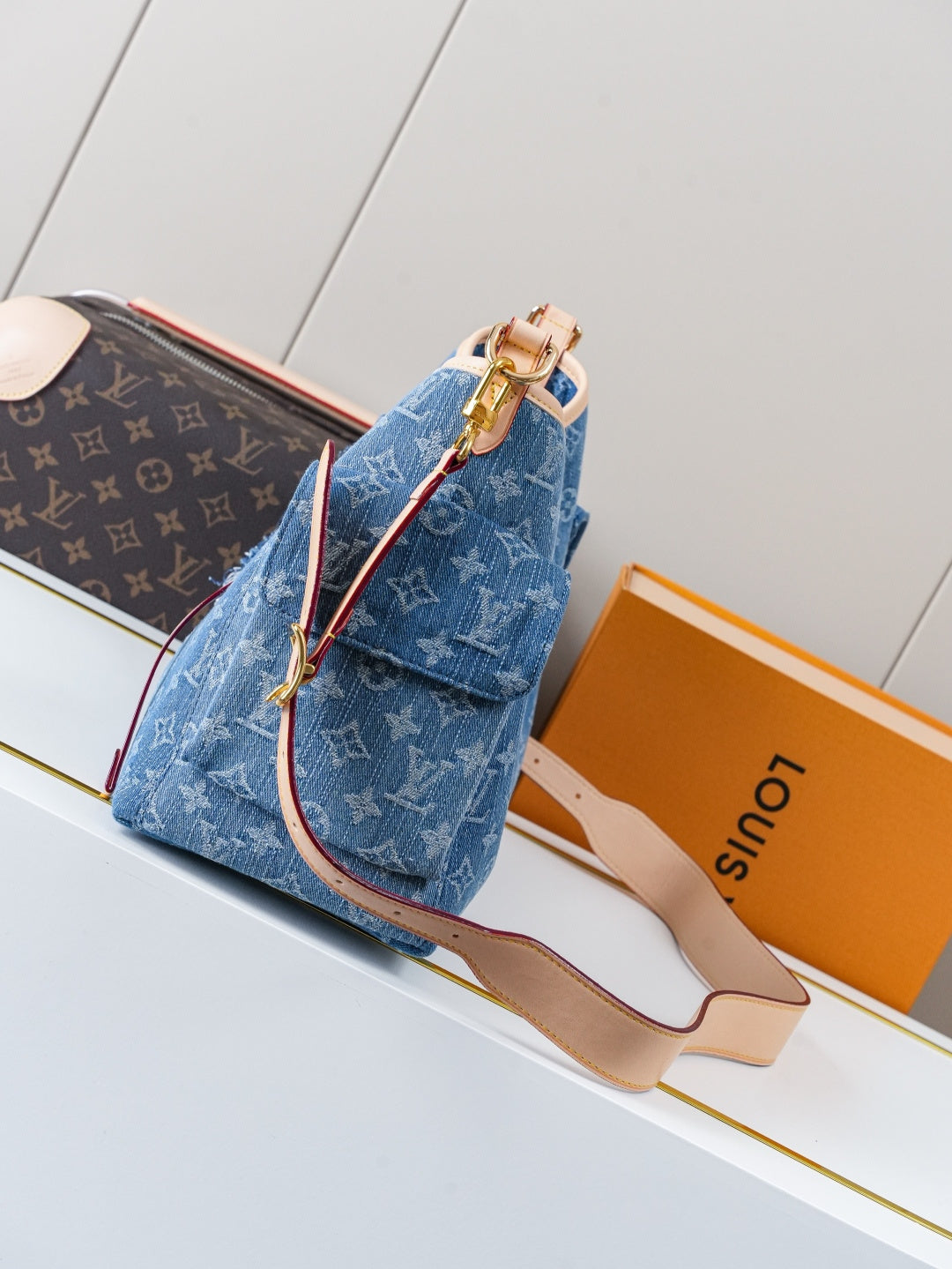 Bandolera cargo PM - Azul denim para uso diario