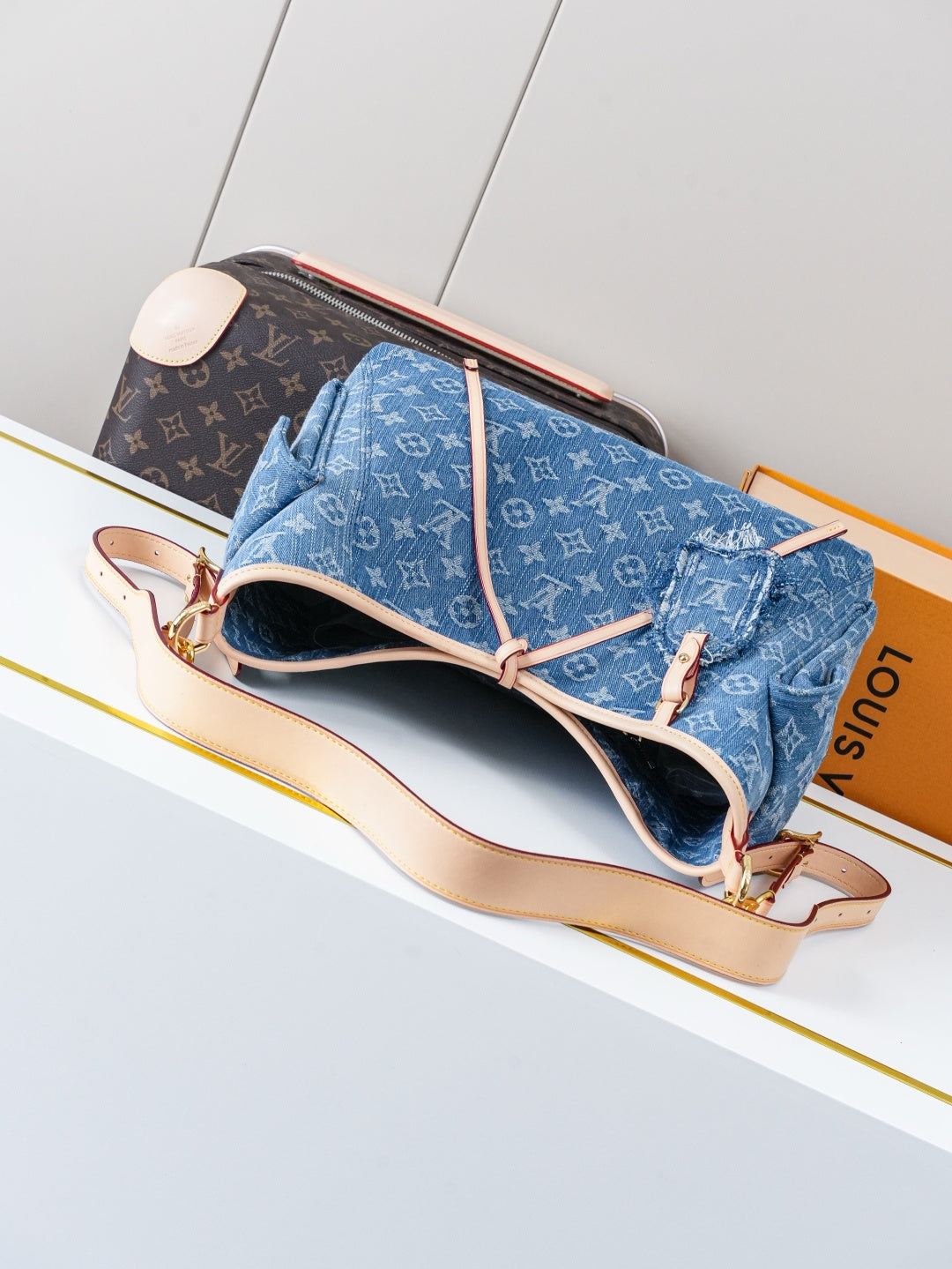 Bandolera cargo PM - Azul denim para uso diario
