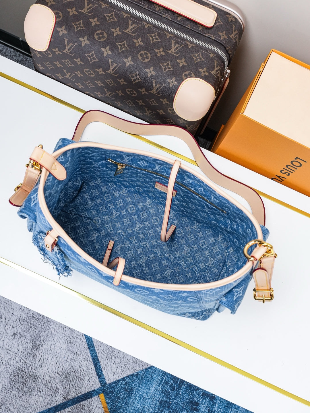 Bandolera cargo PM - Azul denim para uso diario
