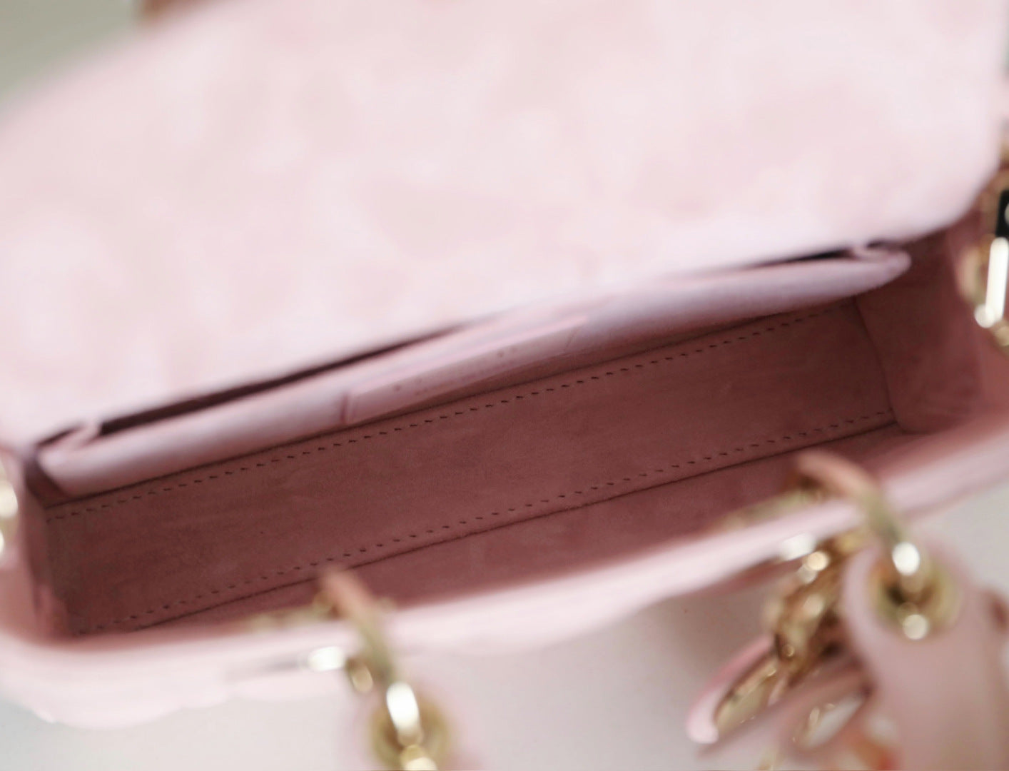 Quilted Mini Top Handle Crossbody Bag - Rose Tendre