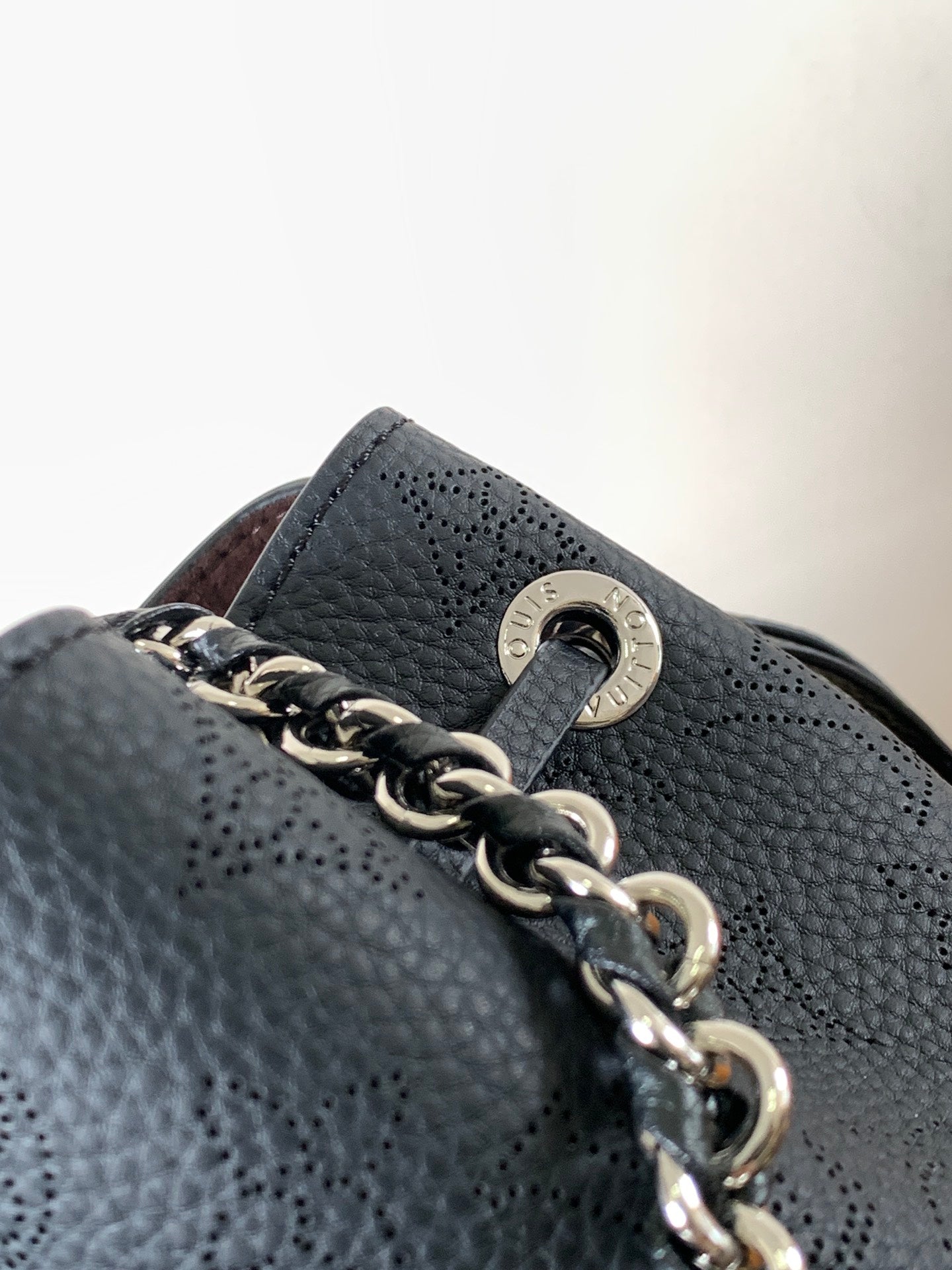 Perforated Leather Bucket Tote Bag M59200