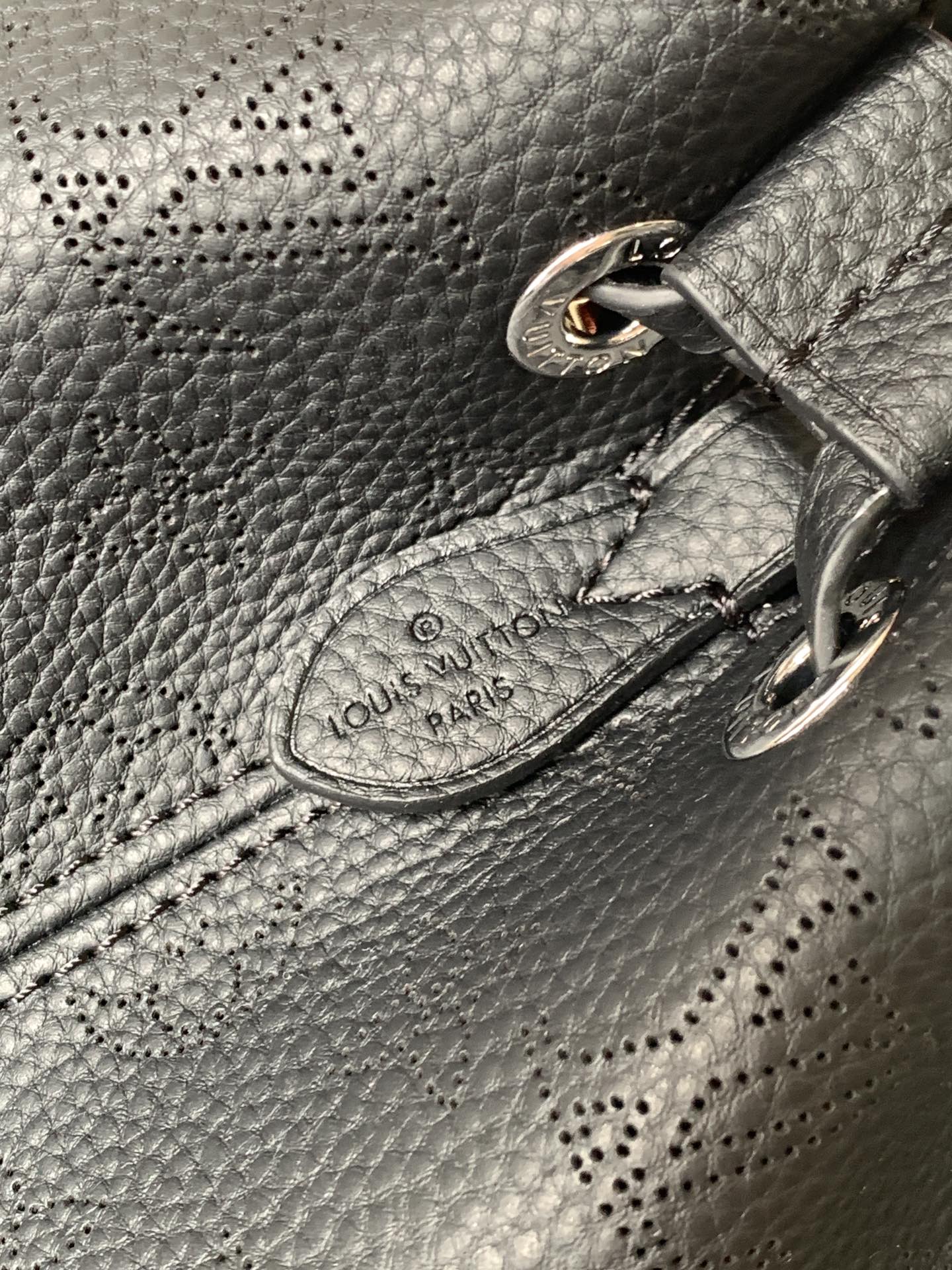 Perforated Leather Bucket Tote Bag M59200