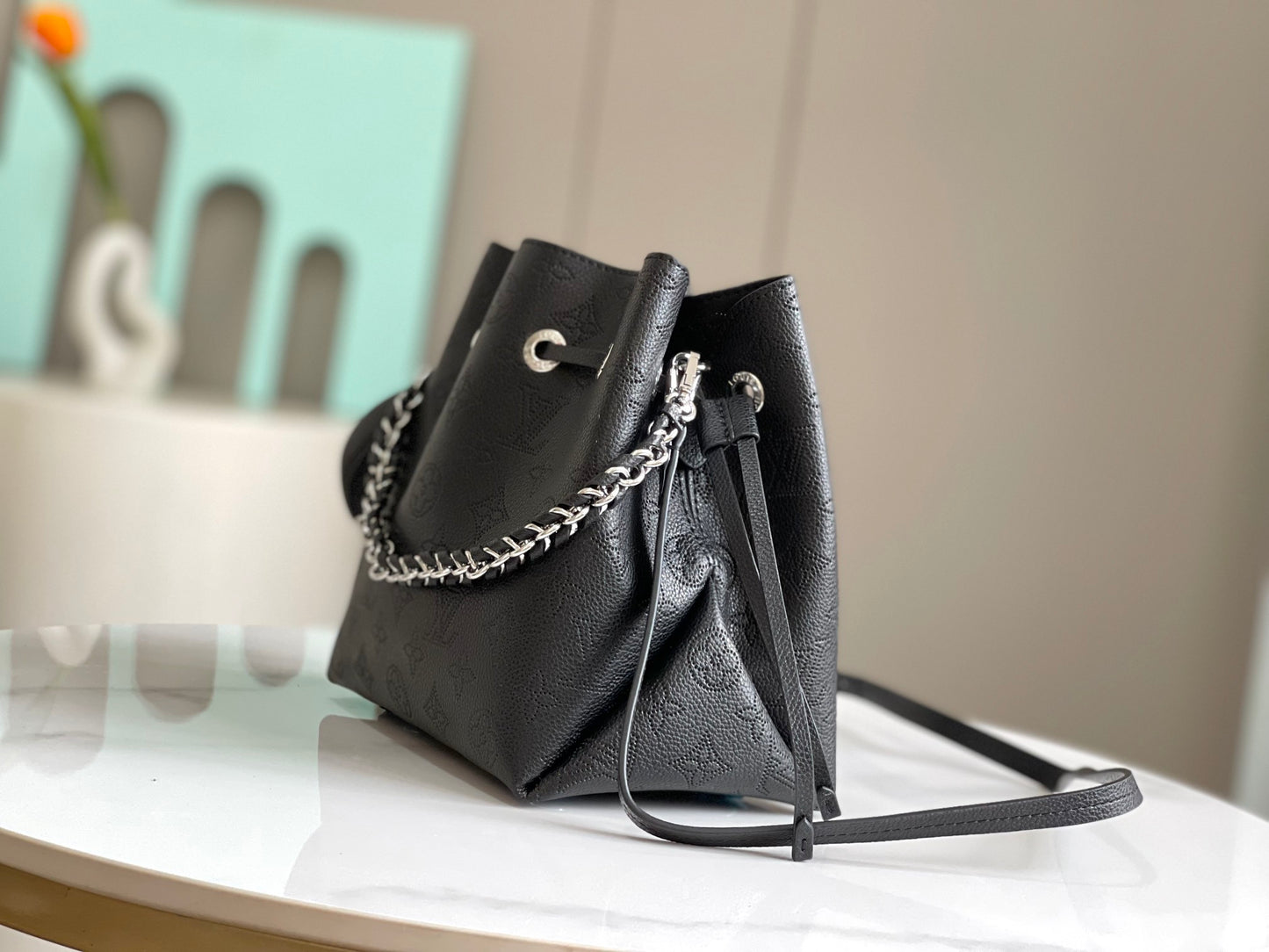 Perforated Leather Bucket Bag M57070