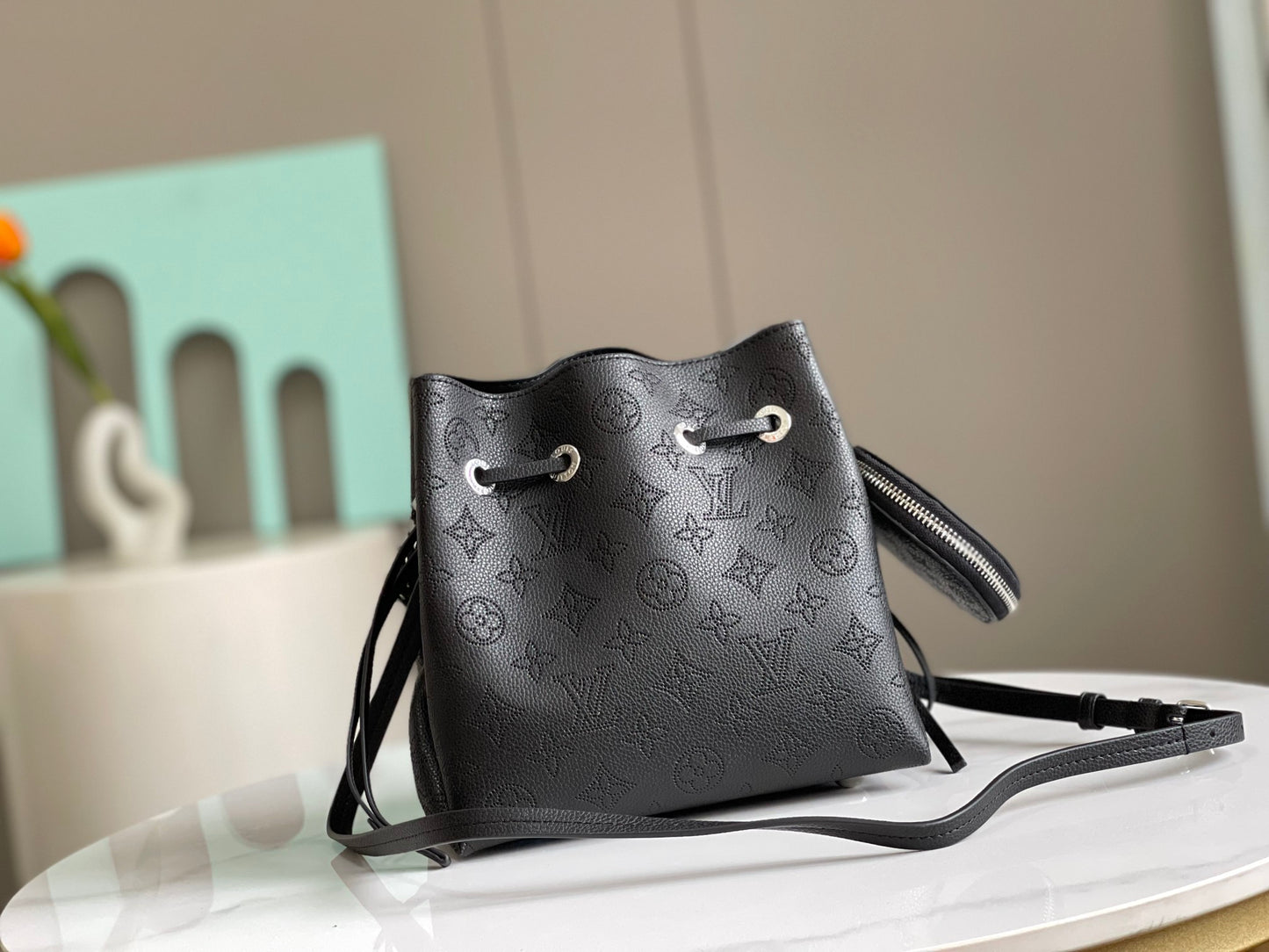Perforated Leather Bucket Bag M57070