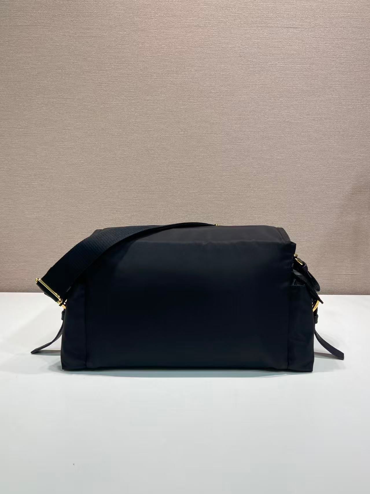 Large Nylon Flap Shoulder Bag 1BD391-L