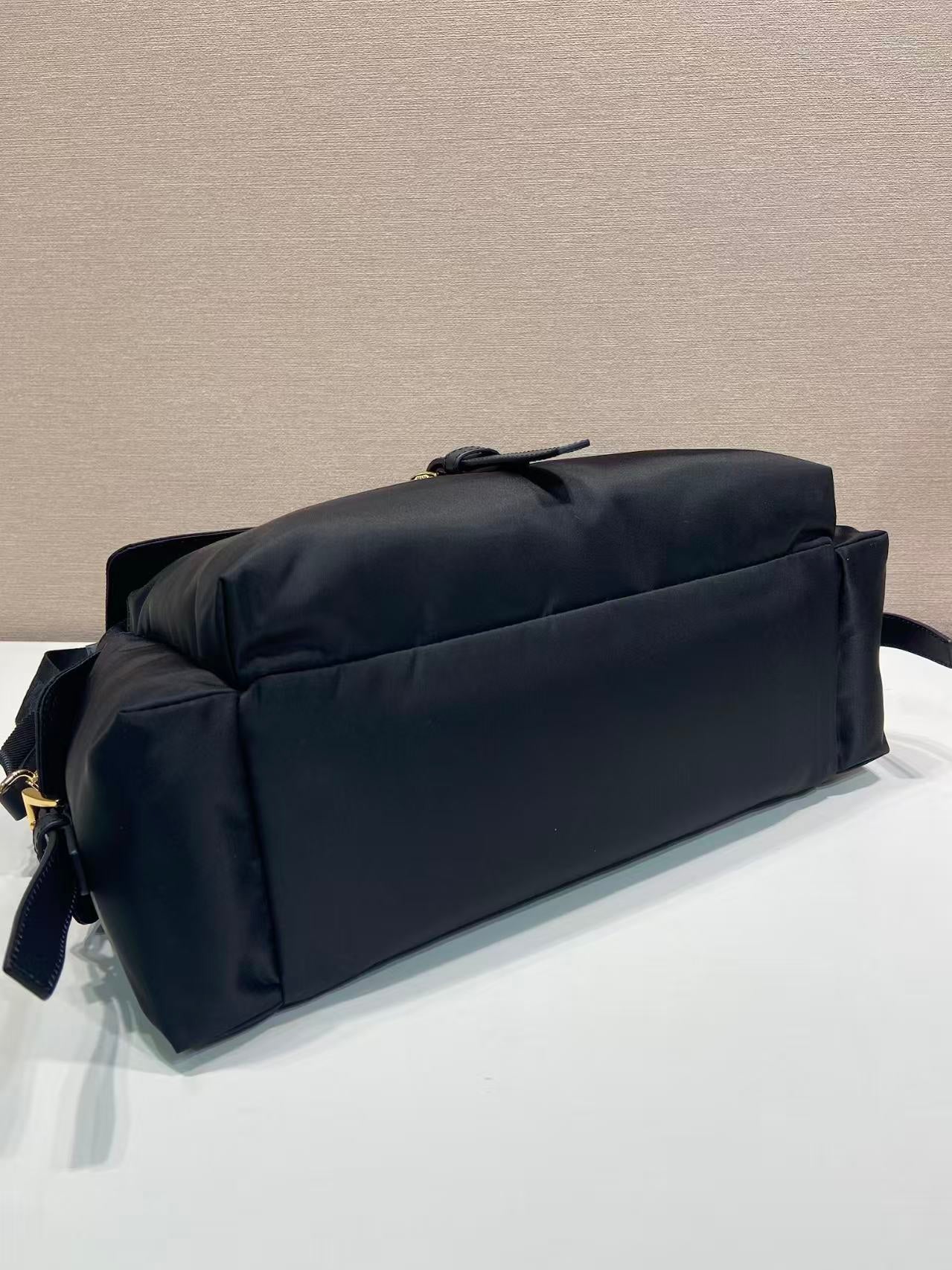 Large Nylon Flap Shoulder Bag 1BD391-L