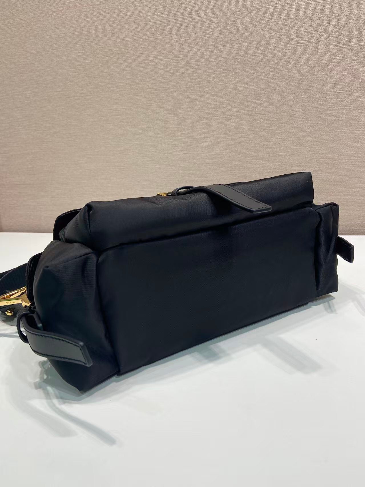 Medium Nylon Flap Shoulder Bag 1BD394-M