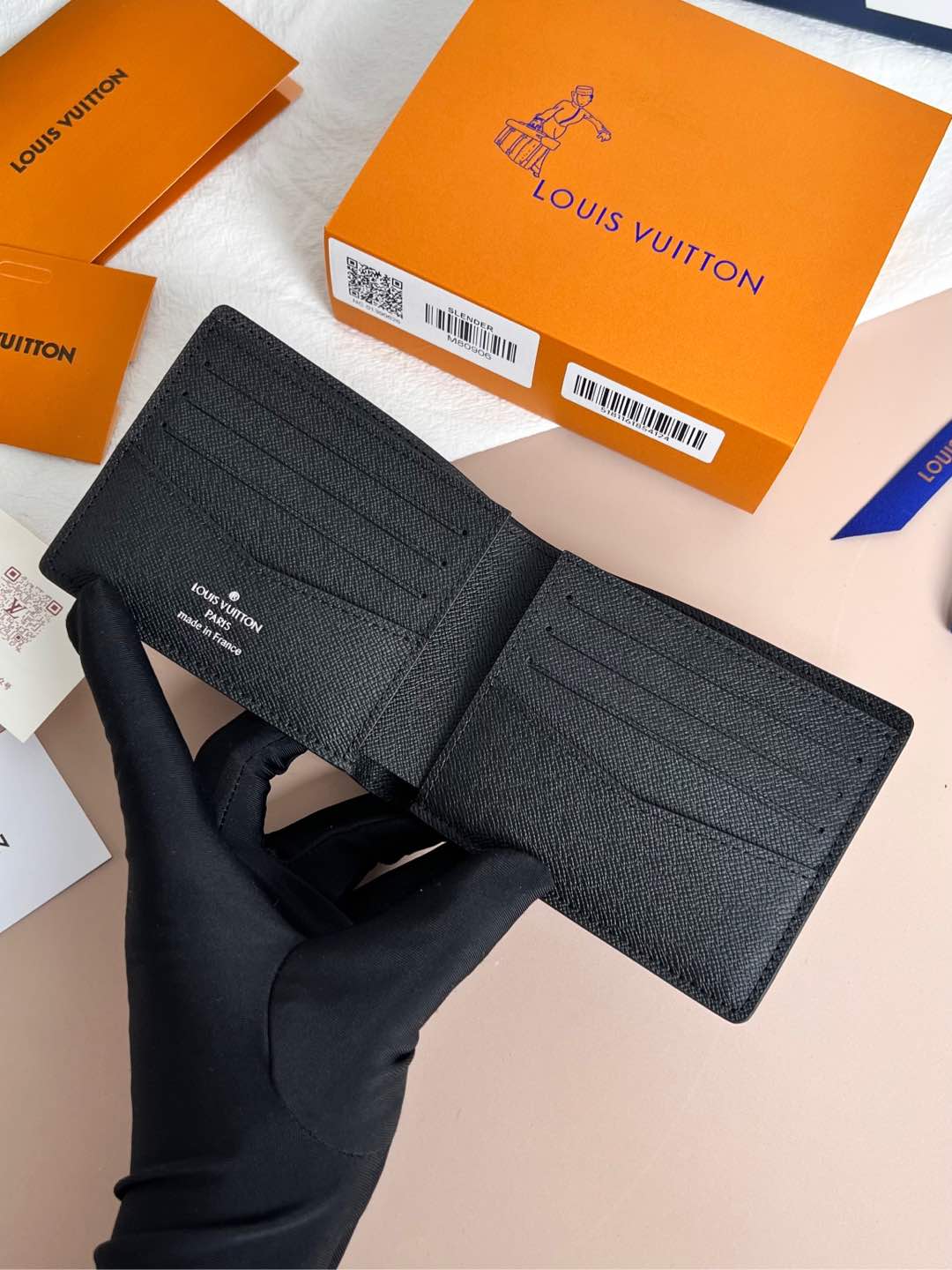 Slender Leather Wallet - M80906