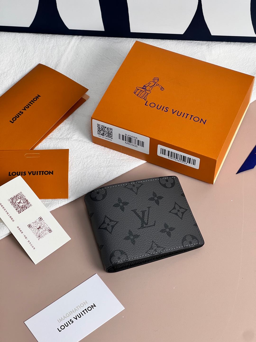 Slender Leather Wallet - M80906
