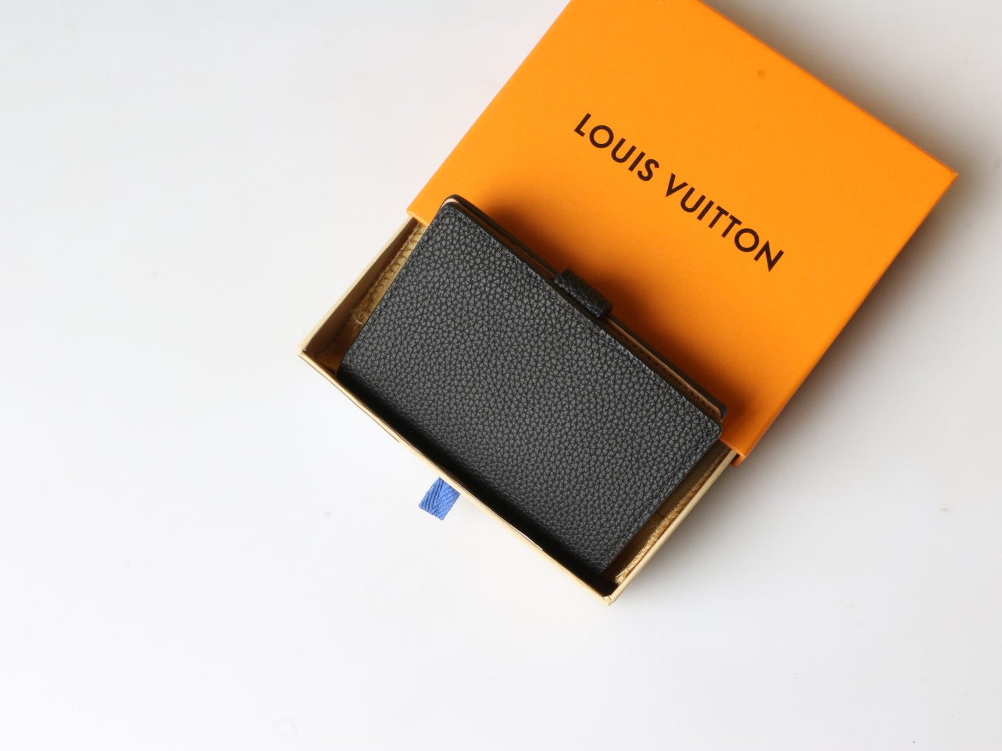 Grained Leather Compact Wallet - M81561