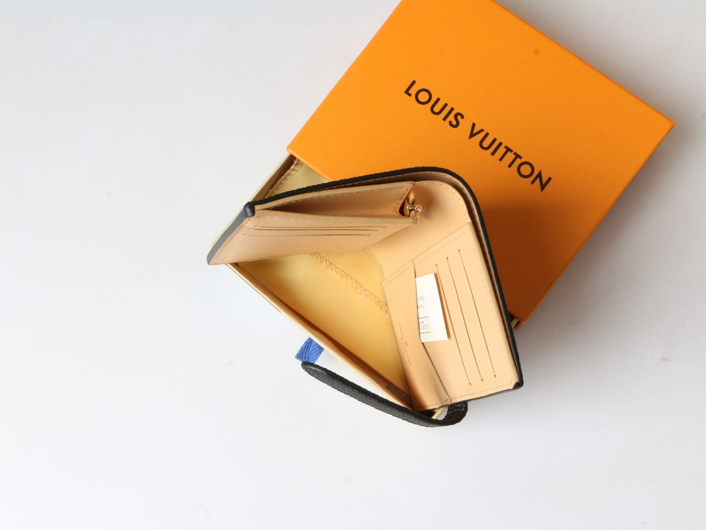 Grained Leather Compact Wallet - M81561